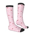 thumbnail image 3 of Fotbe Hand Drawn Strawberry print Women's Men's Novelty Crew Socks Cotton Socks Knee High Socks for Walking,Running,Nurses,Pregnancy, 3 of 9