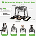 thumbnail image 4 of 1.85 Gallon Elevated Dog Water Bowls for Large Dogs, 4 Adjustable Heights, Raised Dog Water Stand with Mat, 4 of 8