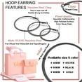 thumbnail image 2 of Ydou Big Gold Hoop Earrings for Women, 3 Pairs, 40/50/60MM, 14K Gold Plated, 2 of 9