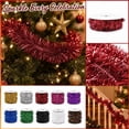 thumbnail image 4 of Decorr 16 Ft Glitter Christmas Tinsel Garland, Xmas Tinsel Wire Ribbon | Metallic Wire Garland on Spool, Red Tinsel Christmas Garland for Christmas Tree Birthday Party Decorations Supplies, 4 of 7