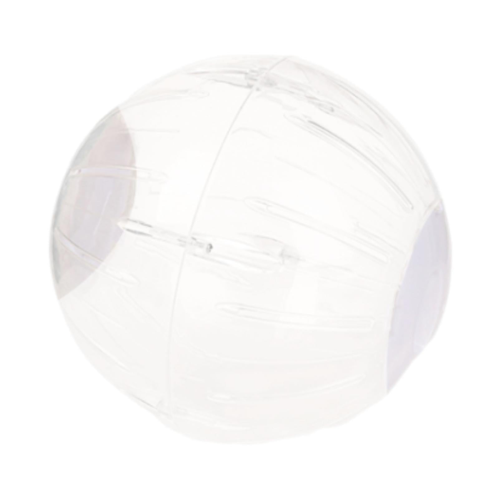 balikha Hamster Exercise Ball Small Pets Activity Running Wheel Toy Transparent Breathable Silent PP Material Suitable for Hamsters Gerbils Rats Squirrels White