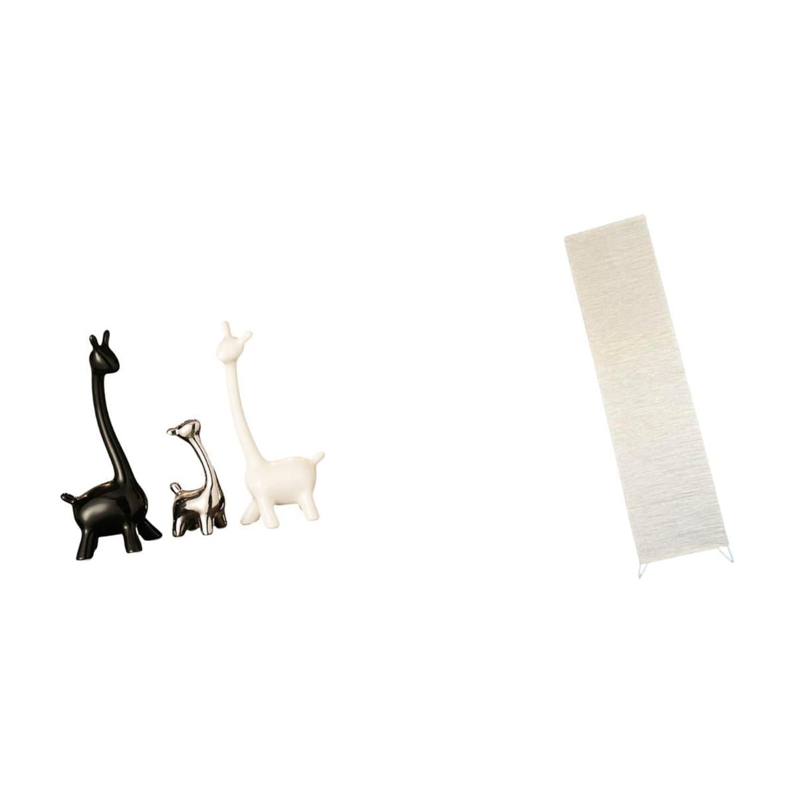 Ceramic Giraffe Statue Elk Deer Ornament Floor Lamp Shade Modern Paper Material for Living Room Bedroom Office Decor
