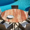 thumbnail image 6 of Orange Beige Ombre Round Tablecloth 36-44 Inch Round Fitted Table Cloth with Elastic Edge, Modern Abstract Art Oil Painting Waterproof Table Cover Protector for Outdoor Picnic Party Dining, 6 of 9