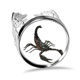 thumbnail image 1 of ¡Escorpión!Escorpión! Anillo de compromiso de boda de amor ajustable Unbranded M, 1 of 3