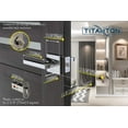 thumbnail image 4 of TITANTON 1721 - Modern Door Handles Door Levers Set in Polished Chrome Finish - Passage No Lock, 4 of 9