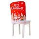 thumbnail image 1 of Funda de silla de anciano, suministros de decoración navideña, rojo, inglés, adecuado para sala de estar, fiesta, hotel, banquete, 1 of 4