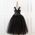 thumbnail image 4 of ZHUASHUM Toddler Kids Girl Dress Sleeveless Mesh Tutu Dress Performance Dress With Hat Prop Orange 10-12 Years, 4 of 4
