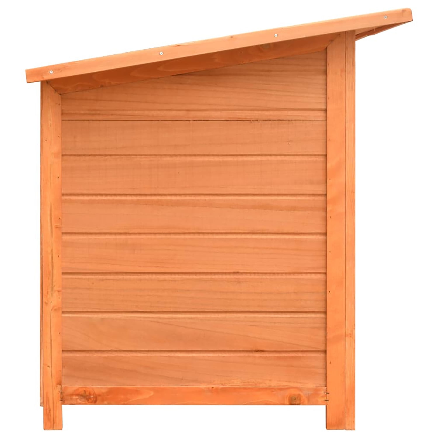 Pefilos 44" Wooden Outdoor Dog Houses Durable Large Cat House Perfect for Small Pet House with Waterproof PVC Plastic Roof, Breathable Doors, Brown Pefilos 44" Wooden Outdoor Dog Houses Durable Large Cat House Perfect for Small Pet House with Waterproof PVC Plastic Roof, Breathable Doors, Brown