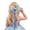 1-Sky Blue258, variant on Wxolcjlv Girls Princess Hair Tulle Bow Clip Party Rhinestone Pearl Chain Fascinator, Ages 3-16