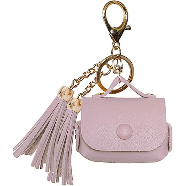 Funda de carga para Apple Airpods Pro, funda de cuero Pu compatible con funda de carga Apple Airpods Pro - Taropurple(borlas)
