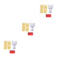 thumbnail image 1 of Bewildely 1 Set Rice Ball Mold Convenient Molds Japanese Food Kitchen Roller Tools Tool Cooking Lovely for Home Restaurant Use No.1 3piezas, 1 of 6