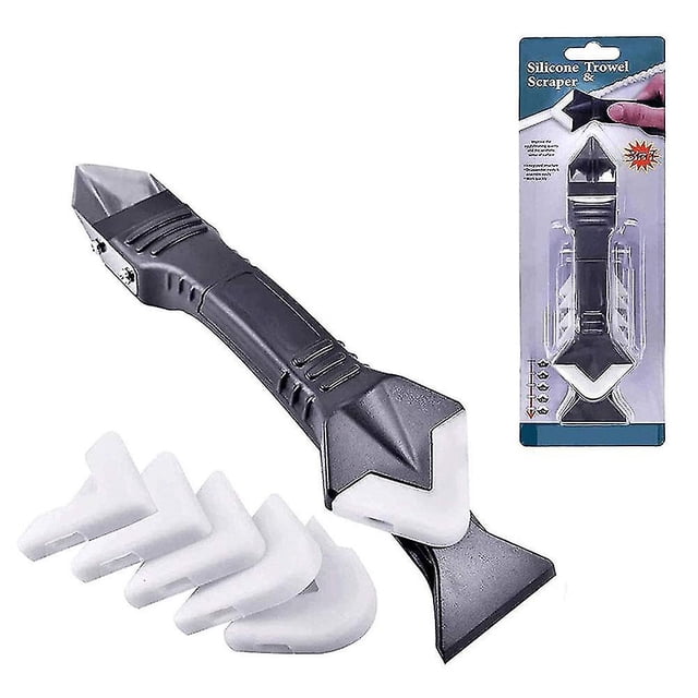 Jinsinto 5 In 1 Silicone Remover Caulk Finisher Sealant Smooth Scraper Grout Kit Tools