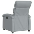 thumbnail image 4 of vidaXL Massage Recliner Chair Light Grey Fabric, 4 of 5