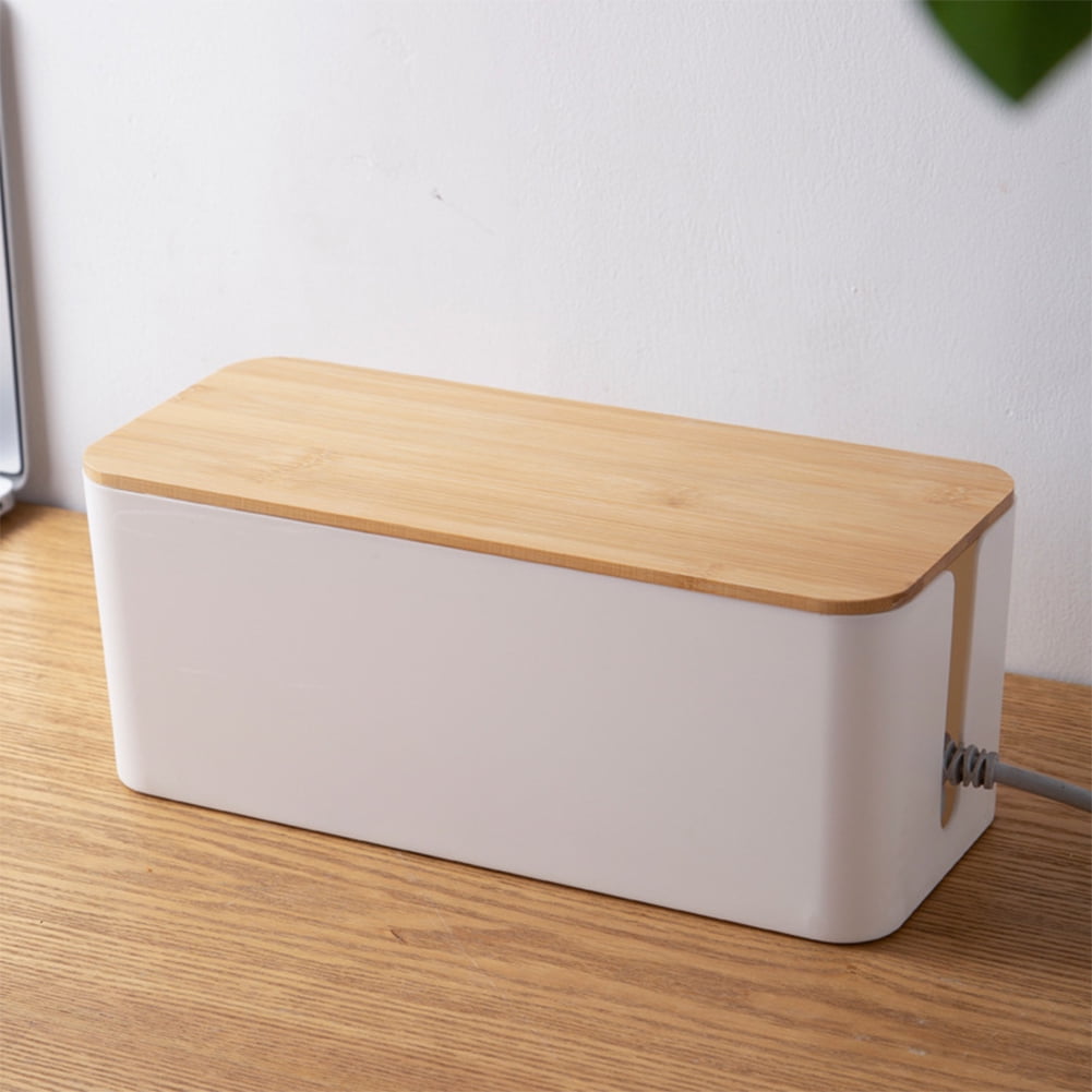 KYAIGUO Cable Management Boxes Stylish Cord Organizer and Cable Storage Boxes Cord Boxes to Hide Power Outlets