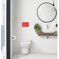 thumbnail image 2 of Wall Mount Dual Flush Actuator Plate with Round Push Buttons in Matte Red, 2 of 4