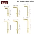 thumbnail image 2 of 120 Pack L Shape Hooks, Right Angle Screw Hooks for Hanging, Gold, 2 of 7