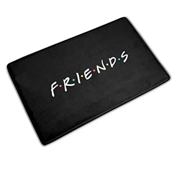 Alfombra clásica de bienvenida para puerta, Felpudo de goma para baño, cocina, serie de televisión, de franela, para entrada, navidad