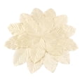 thumbnail image 2 of Artificial Flower Shape Decorative Placemat, Anti Scalding Stain-Resistant Easy Maintenance, Chic Table Placemat for Home Kitchens and Dining Room Cafe Counters (Beige), 2 of 9