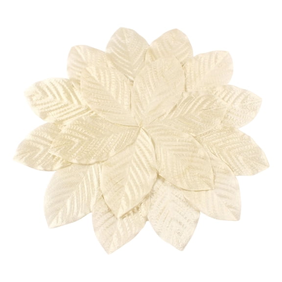 Artificial Leaf Shape Patchwork Placemats,17.7 Inch Round Pvc Placemats, Kitchen Restaurant Table Placemat,Round Placemats Dinning Table Place Mats,Placemat Decorative For Home Dinner Table Decor,I