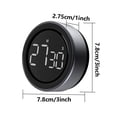 thumbnail image 4 of Billuyoard Temporizador Digital Mini electrónico portátil multimodos giratorio reutilizable cuenta regresiva cocina dormitorio aprendizaje reloj Cocina y Comedor Billuyoard HA059423-00B, 4 of 6