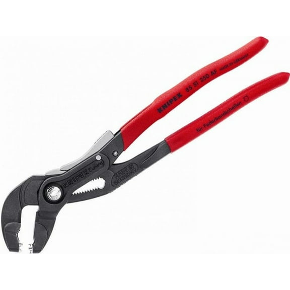 Knipex 8551250AF 10" Spring Hose Clamp Pliers w/Locking Device, Plastic Grip