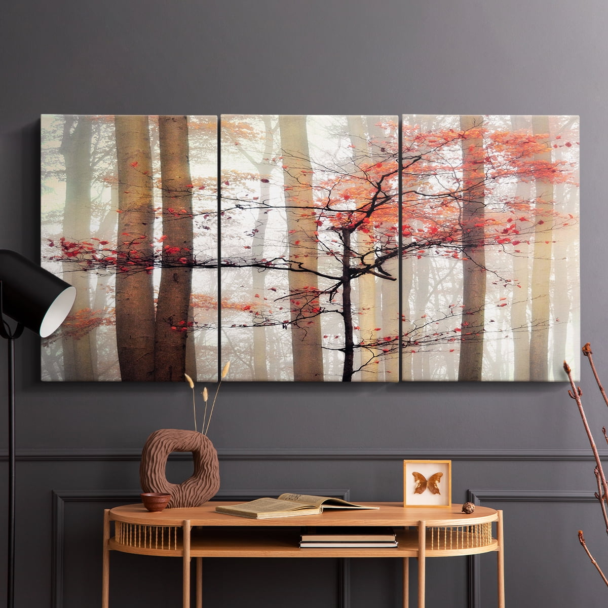 Wexford Home Orange Awakening - 32" x 48" Multi-Piece Canvas Art, Ready to Hang