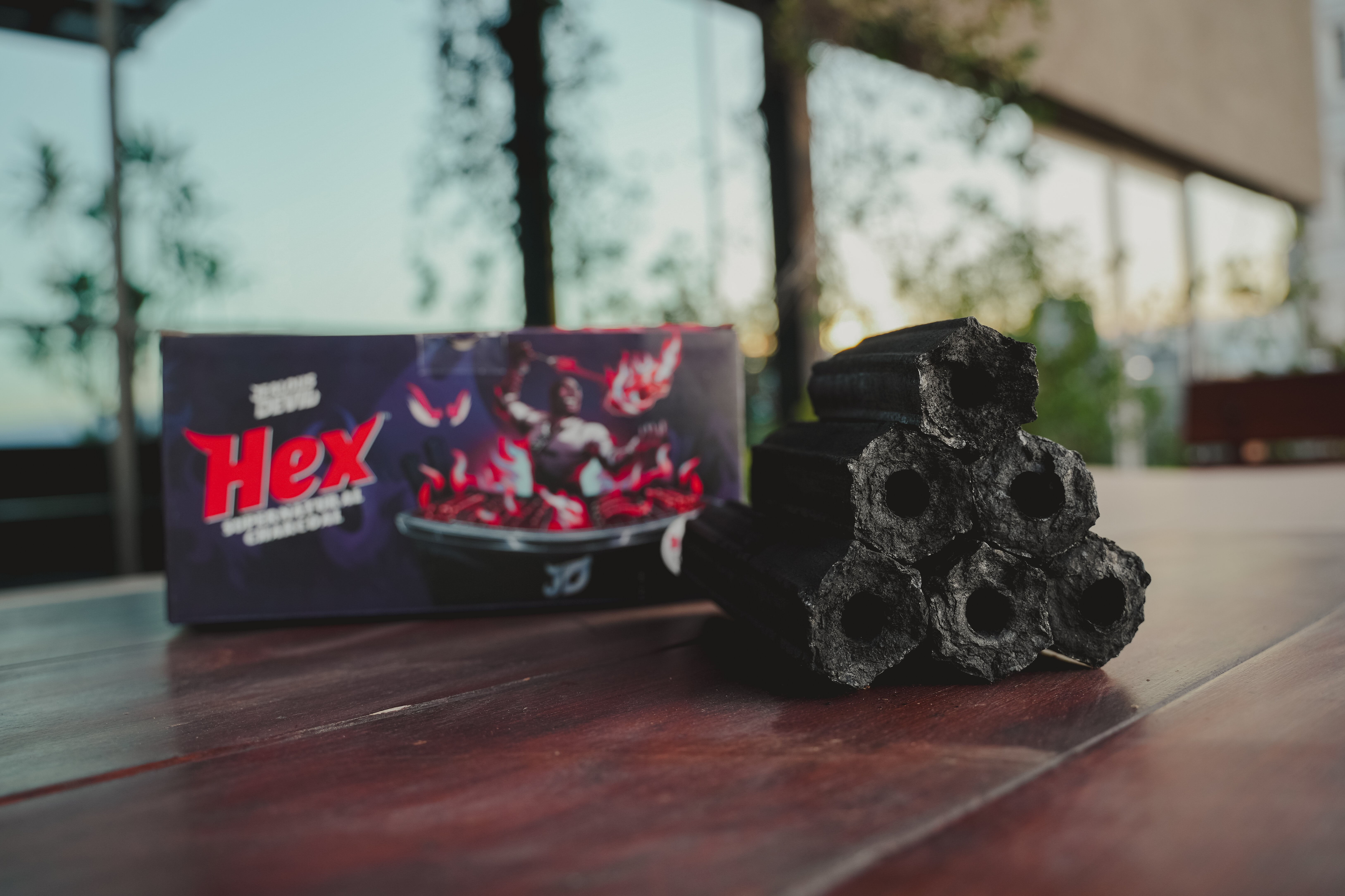 (2 pack) Jealous Devil HEX Charcoal 10 lbs - 100% Ultra High Heat Pure Hardwood for Grilling