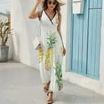 thumbnail image 5 of Lunarable Pineapple Sleeveless Dress Female Clothing Dress Women Summer 2025 Dress, 5 of 6