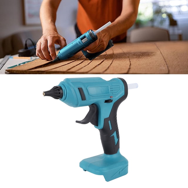 Hot Glue , Ergonomic Curved Handle Rapid Heating Built In Trigger Pushers Hot Melt Compact High Li Battery Compatibility Lightweight for Tiles