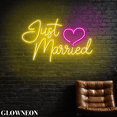 thumbnail image 3 of Glowneon Just Married Led Light For Engagement & Wedding Wall Decor, 3 of 5