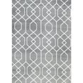 thumbnail image 4 of persian area rugs 5x7 3355 gray moroccan trellis with white line area rug, 4 of 5