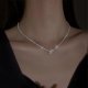 thumbnail image 4 of 2023new Fashion Sparkling Starry Choker Necklace For Women Anniversary Bridal Wedding Clavicle Flat Chain Necklace Gift Jewelry-xl122--XL122-Product c XL122, 4 of 5