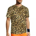 thumbnail image 2 of T Shirt For Men Animal Spots T-Shirt Cheetah Animal Trendy Cool Sports Short Sleeve Breathable Tshir, 2 of 7