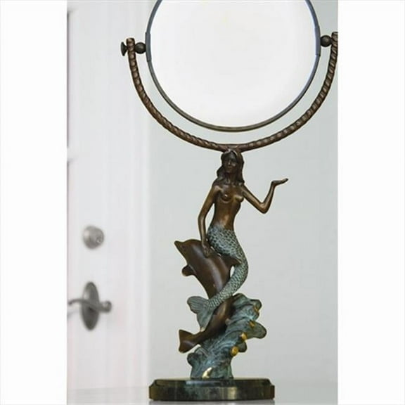 SPI Mermaid & Dolphin Magnifying Double Side Vanity Mirror