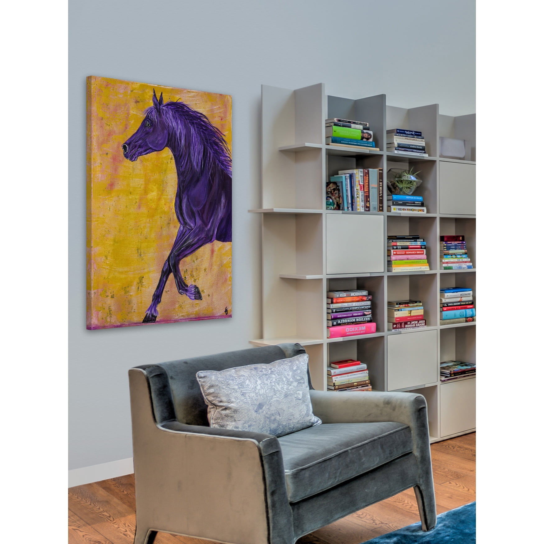 "Amoroso Arabian Horse" Painting Print on Wrapped Canvas