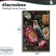 thumbnail image 4 of Stupell Industries Glam Hummingbird & Lush Blooms Brown Floating Frame Canvas Art, 21 x 31, by The Wands Want, 4 of 8