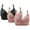Black, variant on 3 PC Womens Push Up Bras Full Coverage Plus Size Bras Bralettes No Underwire Everyday Bra Wireless High Support Sports Bras