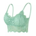 thumbnail image 4 of Danhjin Lace Bralettes for Women Bralette Padded Lace Bandeau Bra, 4 of 6