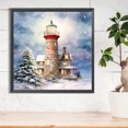 thumbnail image 3 of 5D bricolaje taladro redondo completo diamante pintura Navidad faro decoración del hogar (A3159) FLhrweasw Nuevo, 3 of 9