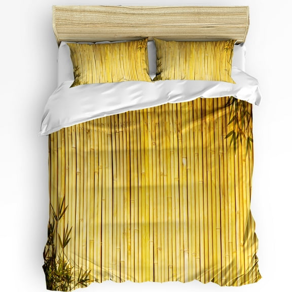 Bamboo Zen Chinese Style Bedding Set Boys Duvet Cover Pillowcase Kids Adult Quilt Cover Double Bed