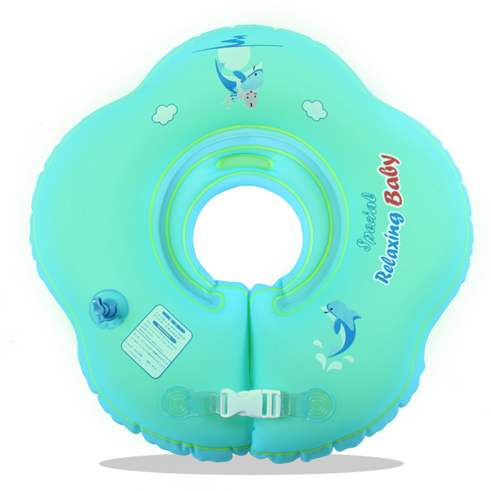 Swimming Flotation Ring Baby Swimming Ring Collar Double Airbags