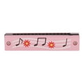 thumbnail image 1 of Armónica, Pintura de para Niños, Doble , Dieciséis Orificios, , Instrumento Musical, Iluminación, Educación Temprana, Juguetes Crea Rosado, 1 of 7