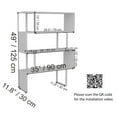 thumbnail image 5 of Decorotika ADR50BCB05 36 x 12 x 50 in. Adriana 4-Shelf Geometric Bookcase - Yellow & White, 5 of 5