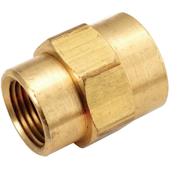 Anderson Metals 756119-0804 .5 x .25 in. Brass Reducing Coupling Pack of 5