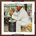 thumbnail image 5 of Art.com How to Diet, January 3,1953 Giclee Print by Norman Rockwell, Brown Frame Wall Art, 21" x 21", 5 of 5