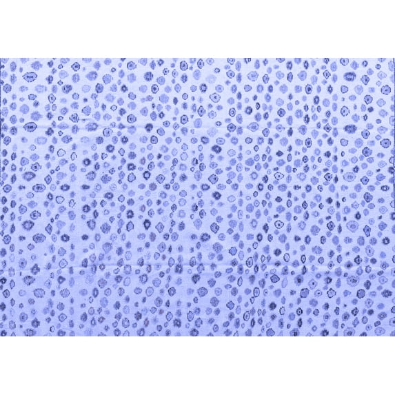 Ahgly Company Indoor Rectangle Solid Blue Modern Area Rugs, 7' x 10'