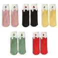 thumbnail image 2 of Minnieouse Calcetines de invierno duraderos de poliéster hechos para soportar las temperaturas más frías Calcetines de frutas de regalo Medias durazno rosa, 2 of 6