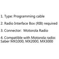 thumbnail image 6 of 5Pcs Com Port Programming Cable For Motorola Saber MX1000 MX2000 MX3000 Radio, 6 of 7
