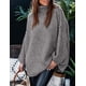 thumbnail image 4 of Suéter PRETTYGARDEN Cuello Alto Tejido Grueso Gris XL, 4 of 8