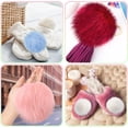 thumbnail image 5 of Dalrosia 8PCS Faux Fur Pom Pom for Hats, 5.5 Inch Large Faux Fur Pom Pom Fluffy Pom Pom Balls with Elastic Loop for Crafts Gloves Scarves Knitting Accessories, 5 of 5